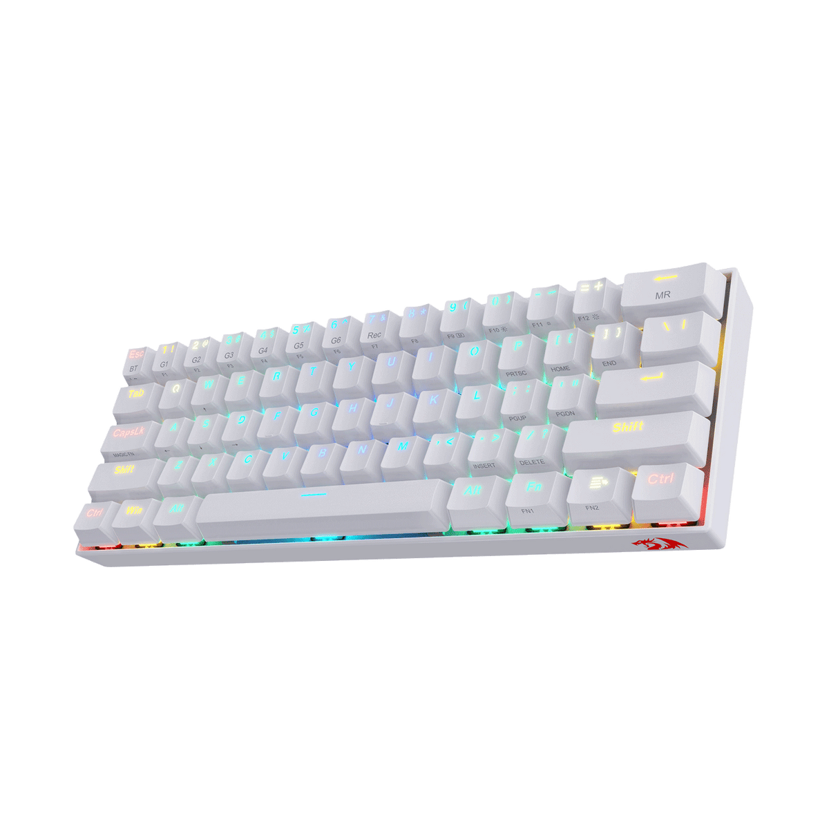 TECLADO Redragon DRACONIC K530W-RGB WHITE BROWN SWITCH