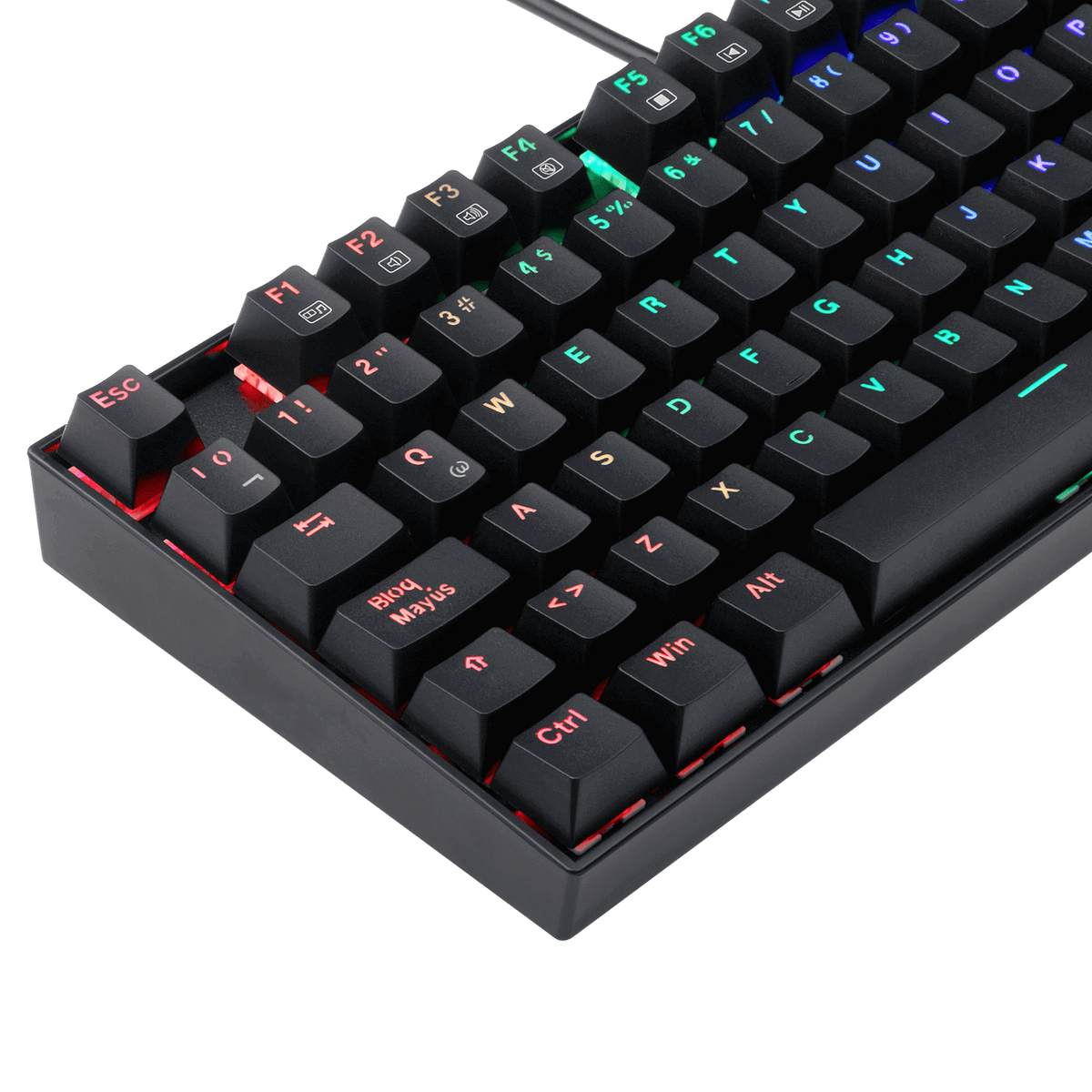 TECLADO Redragon KUMARA BLACK, Spanish RED SWITCH K552RGB