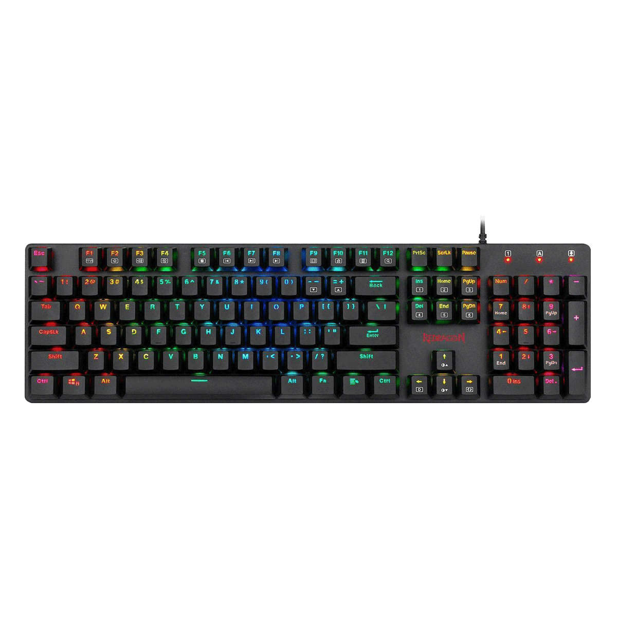 TECLADO Redragon SHRAPNEL, BLUE SWITCH LOW PROFILE K589RGB-SP