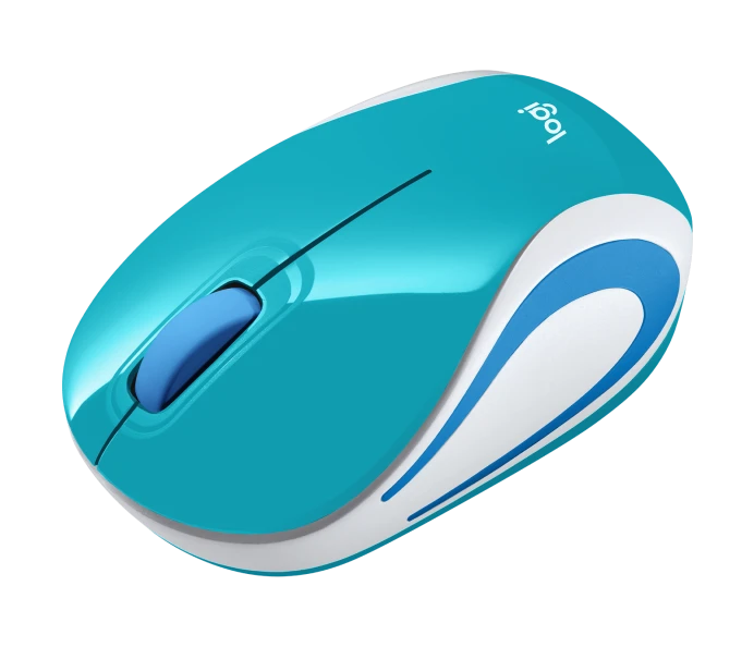 Mouse LOGITECH M187 MINI WIRELESS REFRESH LIGHT BLUE