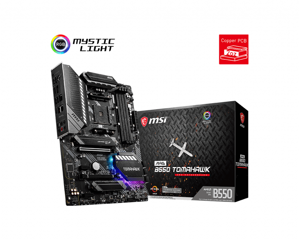 MB MSI MAG B550 TOMAHAWK, AMD B550, AM4 Socket, HDMI, DP, USB 3.2 Gen 2