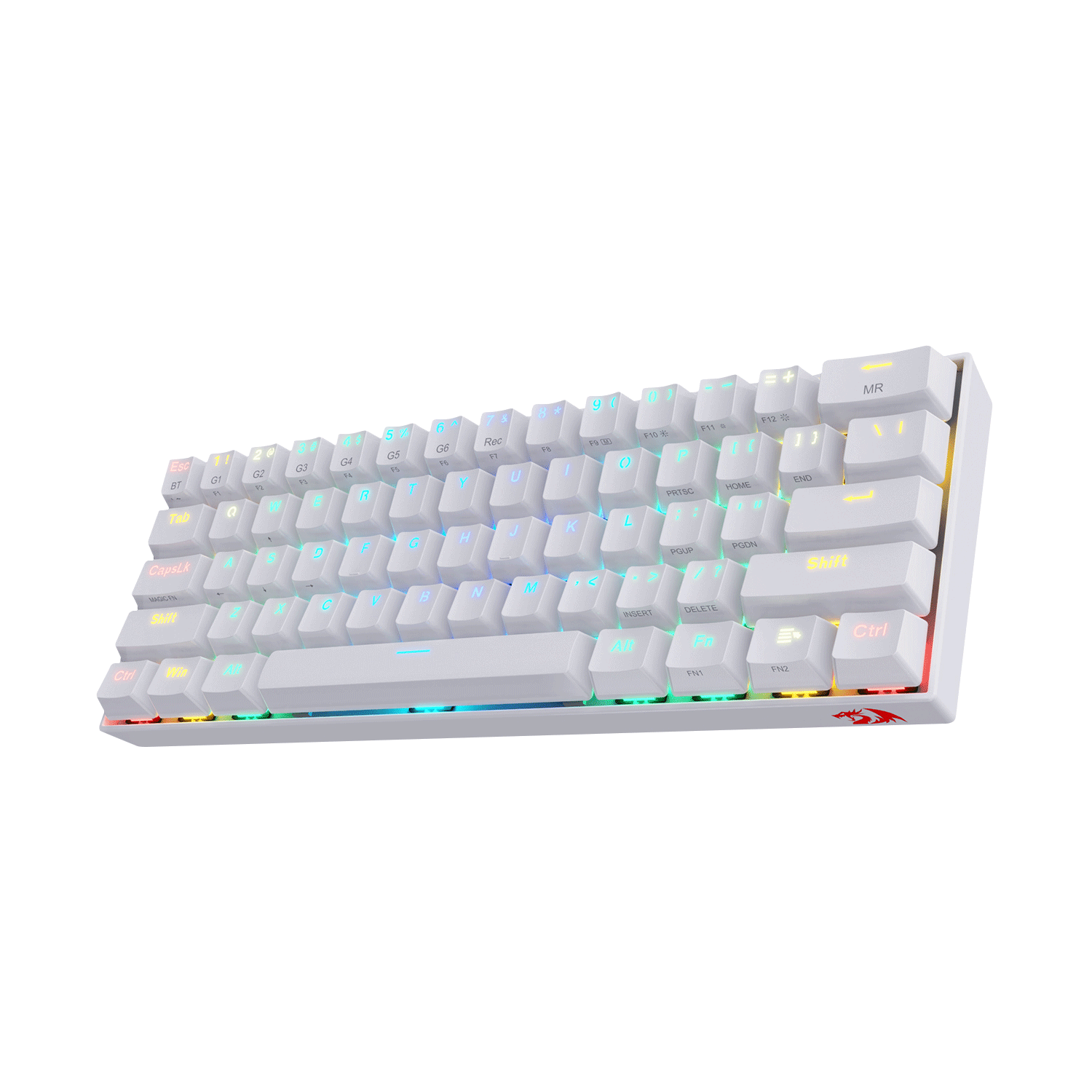 TECLADO Redragon DRACONIC K530W-RGB WHITE BROWN SWITCH