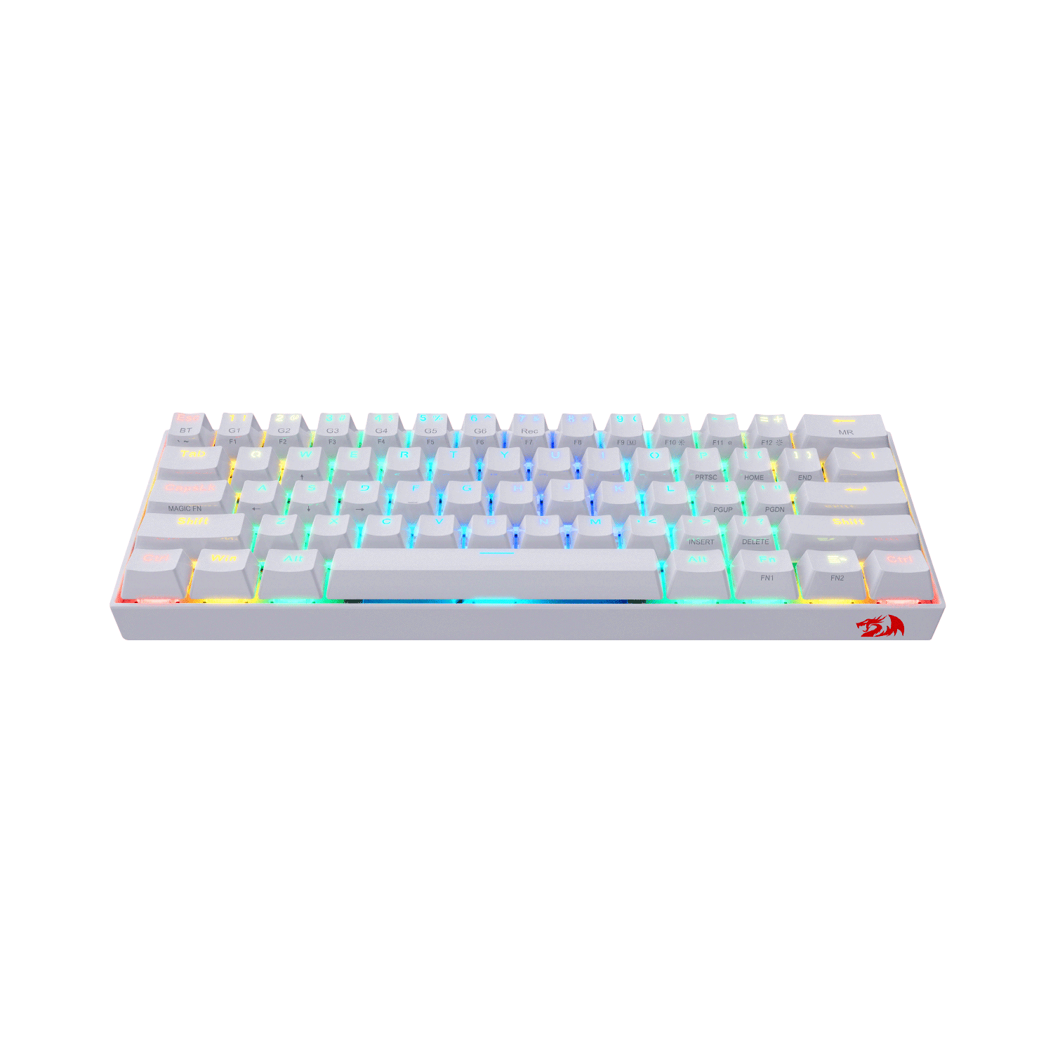 TECLADO Redragon DRACONIC K530W-RGB WHITE BROWN SWITCH