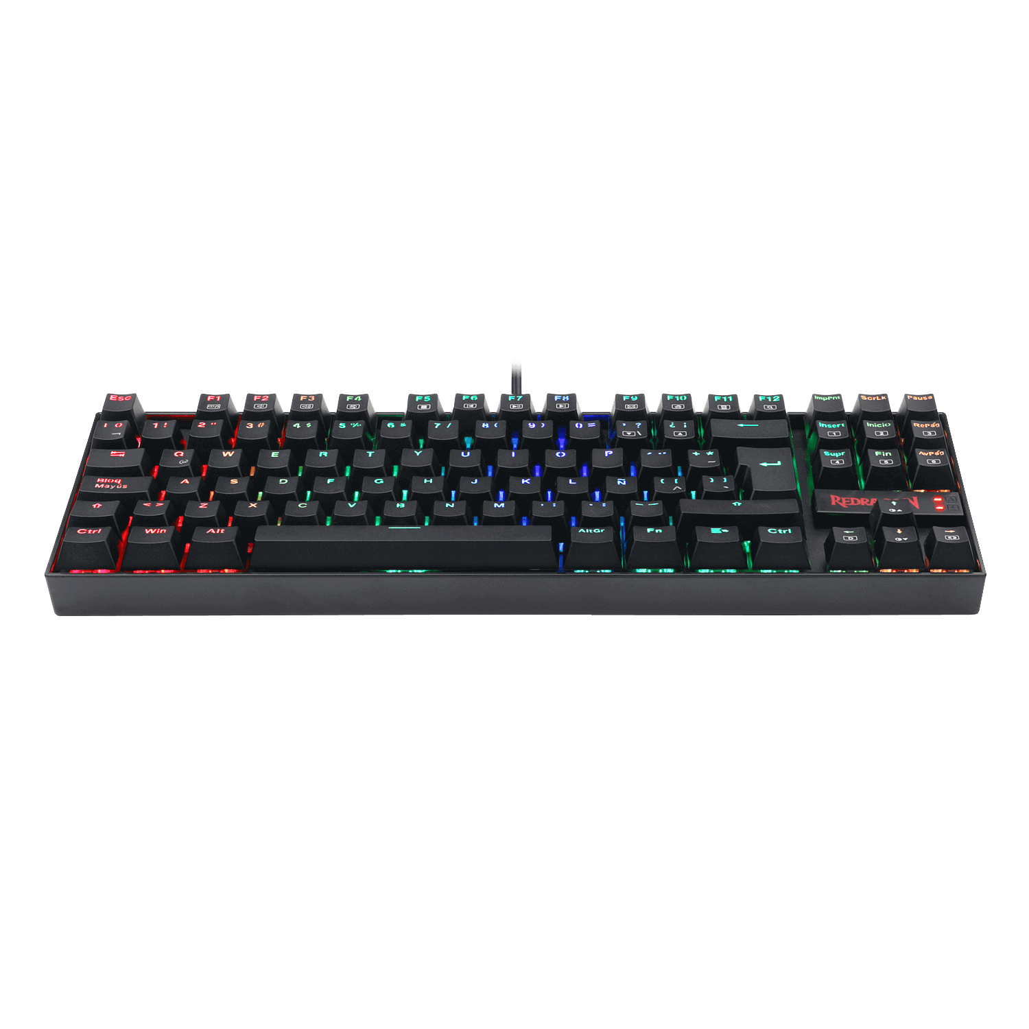 TECLADO Redragon KUMARA BLACK, Spanish RED SWITCH K552RGB