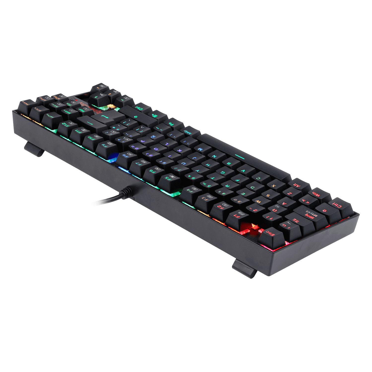 TECLADO Redragon KUMARA BLACK, Spanish RED SWITCH K552RGB