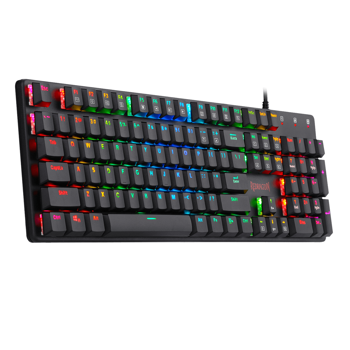 TECLADO Redragon SHRAPNEL, BLUE SWITCH LOW PROFILE K589RGB-SP