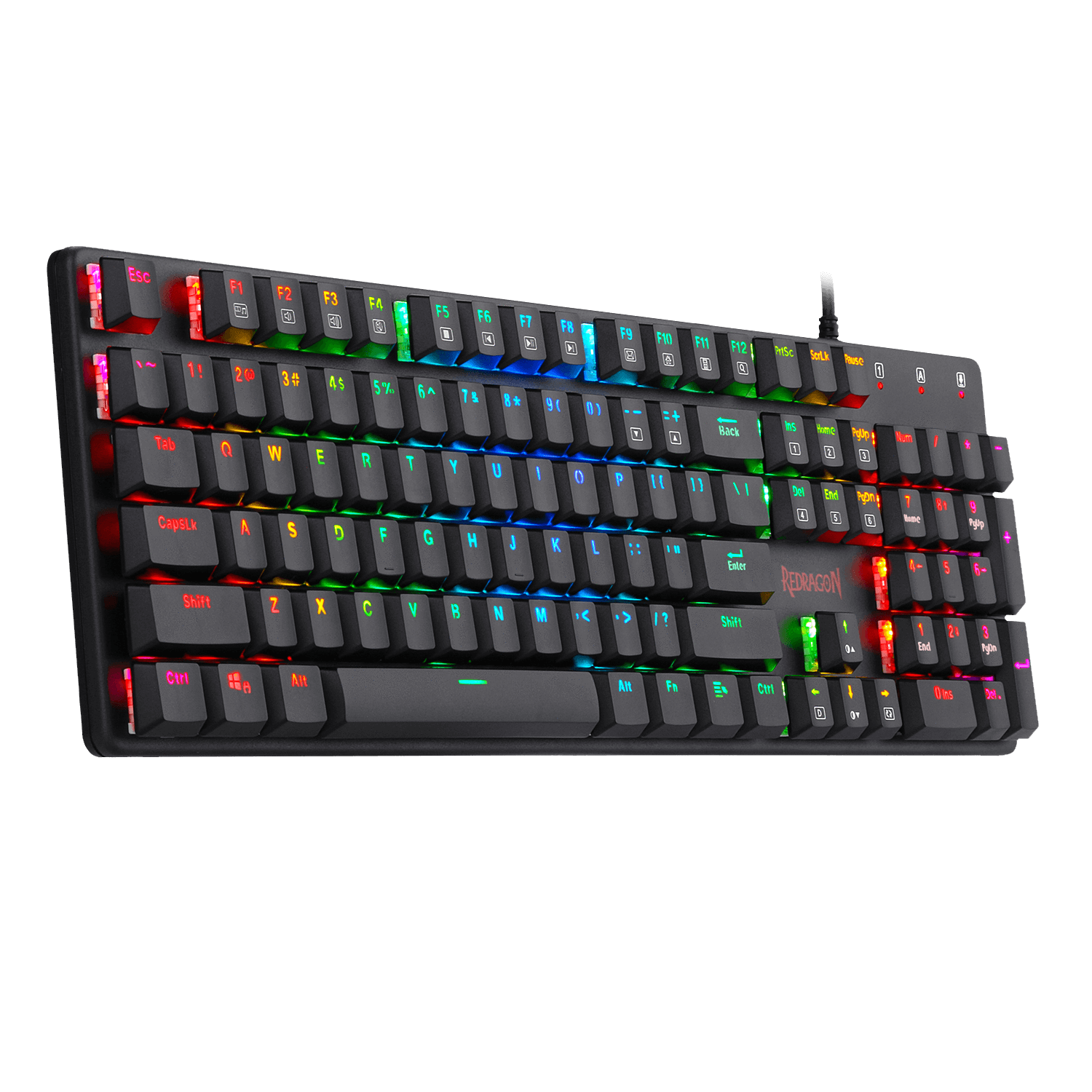 TECLADO Redragon SHRAPNEL, BLUE SWITCH LOW PROFILE K589RGB-SP