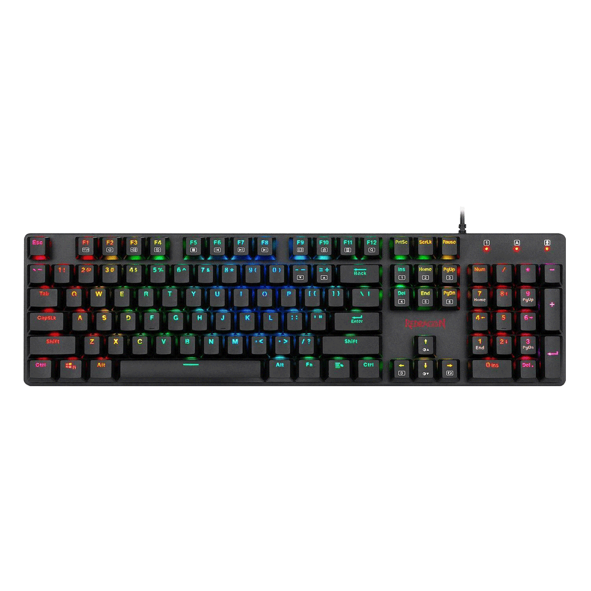 TECLADO Redragon SHRAPNEL, BLUE SWITCH LOW PROFILE K589RGB-SP