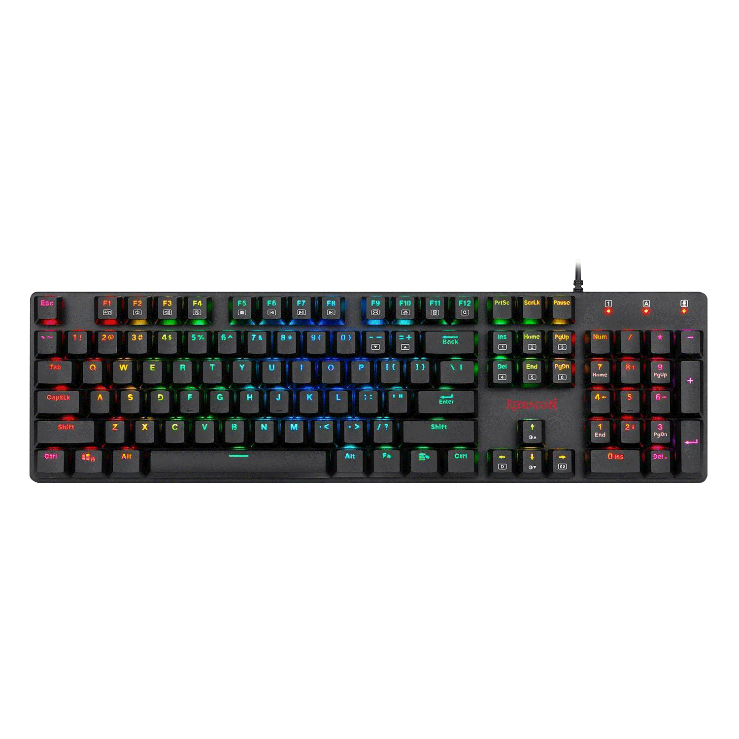 TECLADO Redragon SHRAPNEL, BLUE SWITCH LOW PROFILE K589RGB-SP