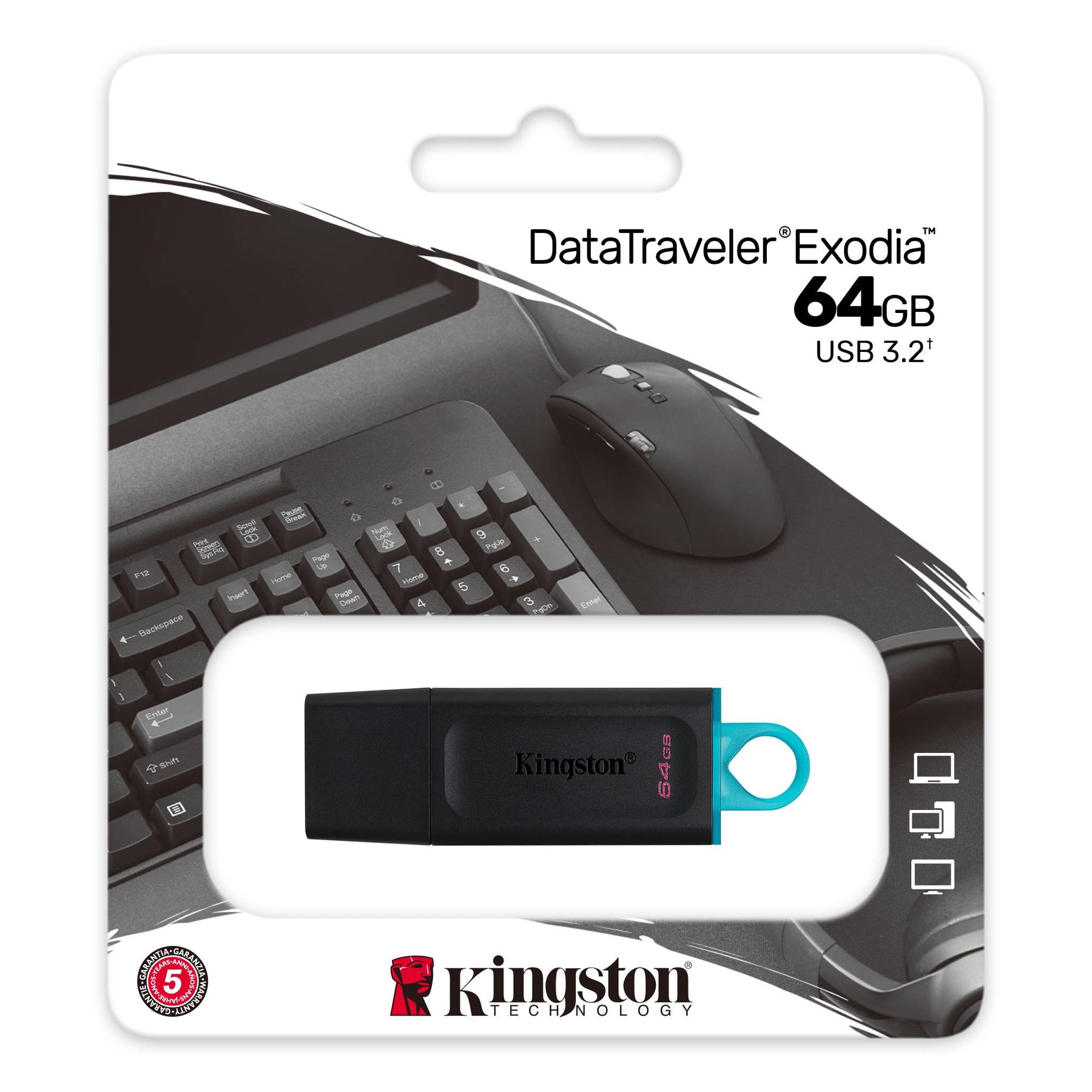 Memoria USB DataTraveler Exodia 64GB DTX 3.2